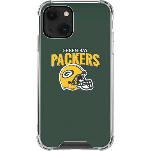 NFL Green Bay Packers Helmet iPhone 14 Clear Case