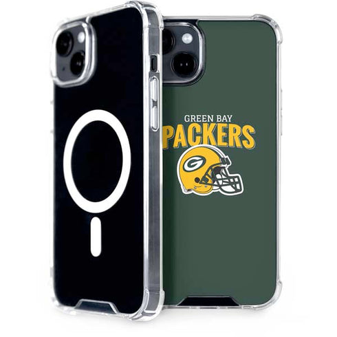 NFL Green Bay Packers Helmet iPhone 15 Plus MagSafe Case