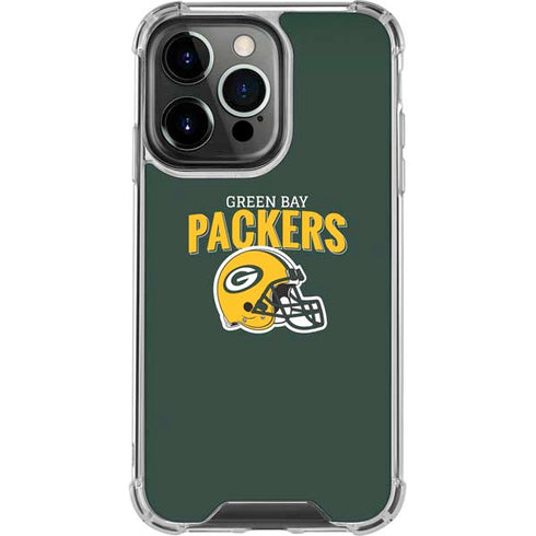 NFL Green Bay Packers Helmet iPhone 14 Pro Clear Case