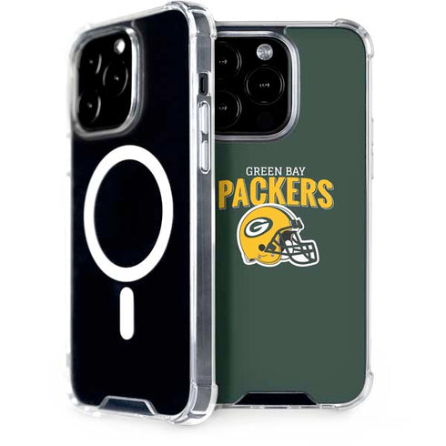 NFL Green Bay Packers Helmet iPhone 15 Pro MagSafe Case