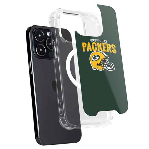 NFL Green Bay Packers Helmet iPhone 15 Pro MagSafe Case