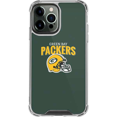 NFL Green Bay Packers Helmet iPhone 14 Pro Max Clear Case