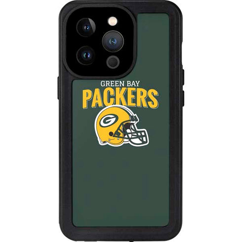 NFL Green Bay Packers Helmet iPhone 14 Pro Waterproof Case