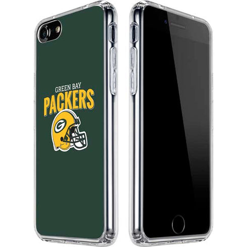 NFL Green Bay Packers Helmet iPhone SE (2nd & 3rd Gen) Clear Case