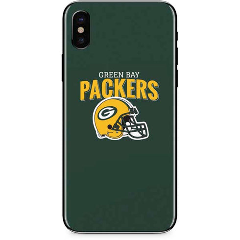 NFL Green Bay Packers Helmet iPhone X Skin