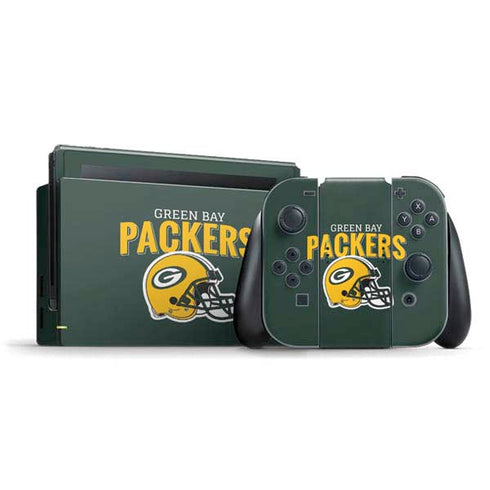 NFL Green Bay Packers Helmet Nintendo Switch Bundle Skin