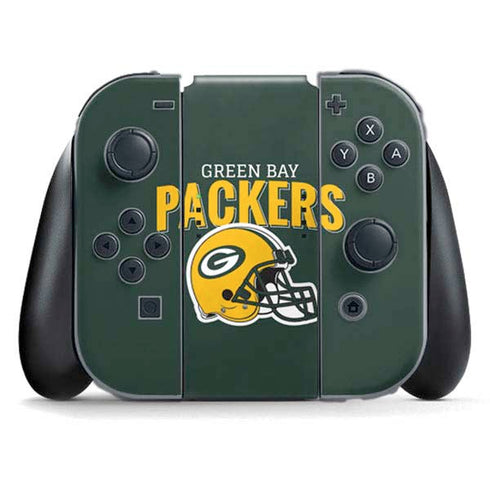 NFL Green Bay Packers Helmet Nintendo Switch (2017-2021) Joy-Con Controller Skin