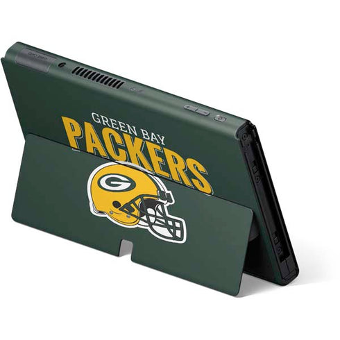 NFL Green Bay Packers Helmet Nintendo Switch OLED (2021) Skin