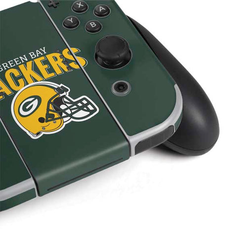 NFL Green Bay Packers Helmet Nintendo Switch OLED (2021) Skin