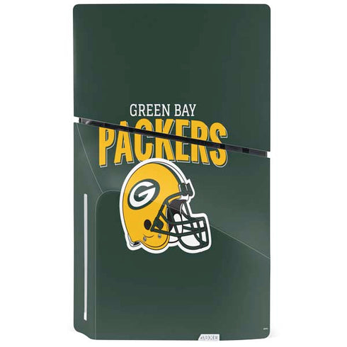 NFL Green Bay Packers Helmet PS5 Slim Disk Console Skin