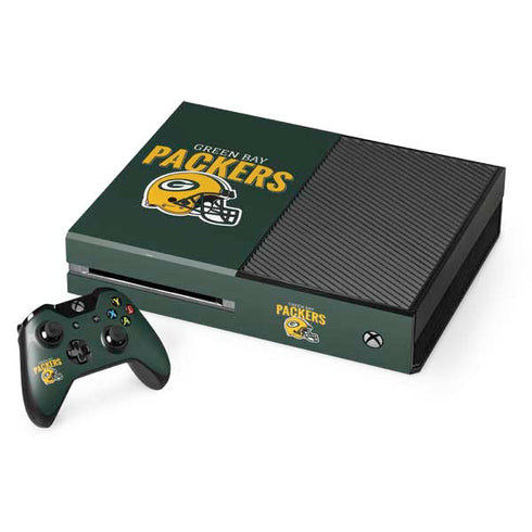 NFL Green Bay Packers Helmet Xbox One Console and Controller Bundle Skin