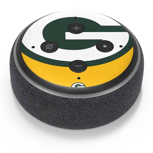 NFL Green Bay Packers Large Logo Amazon Echo Dot Skin