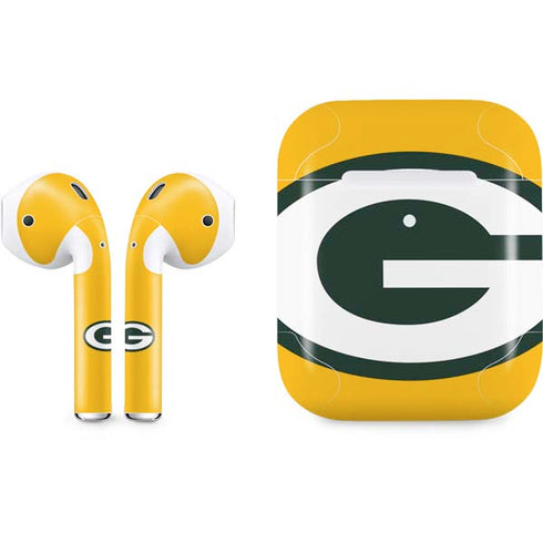 NFL Green Bay Packers Large Logo Apple AirPods 2 Skin