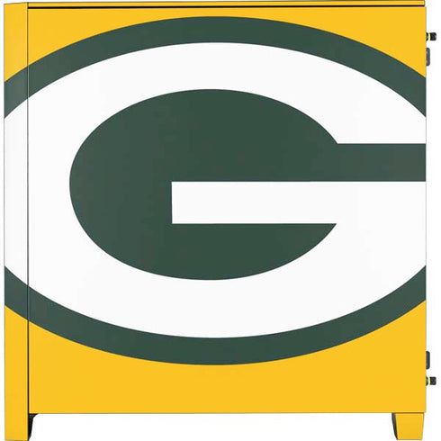 NFL Green Bay Packers Large Logo Corsair 4000D Tempered Glass Mid-Tower ATX Case Skin