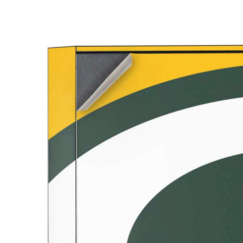 NFL Green Bay Packers Large Logo Corsair 4000D Tempered Glass Mid-Tower ATX Case Skin