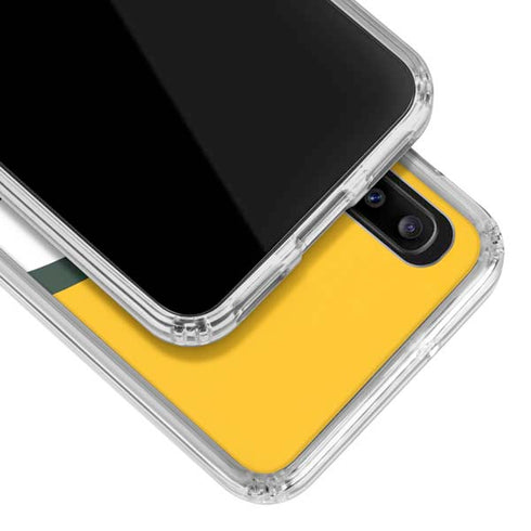 NFL Green Bay Packers Large Logo Galaxy A20 Clear Case