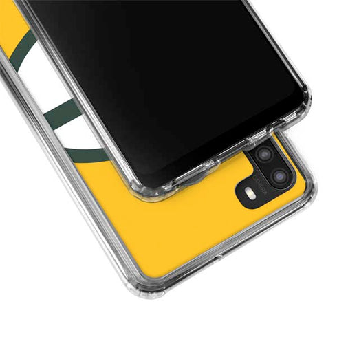NFL Green Bay Packers Large Logo Galaxy A21 Clear Case