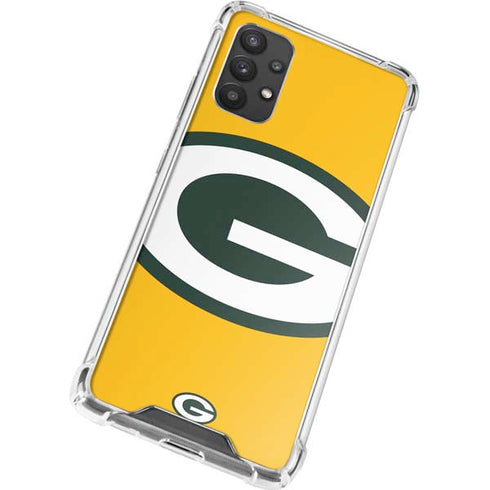NFL Green Bay Packers Large Logo Galaxy A32 5G Clear Case