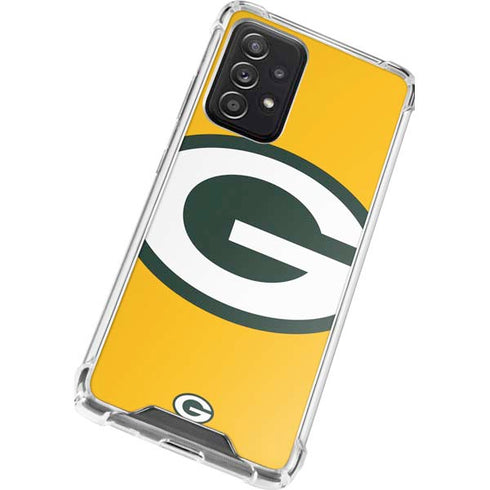 NFL Green Bay Packers Large Logo Galaxy A52 5G Clear Case