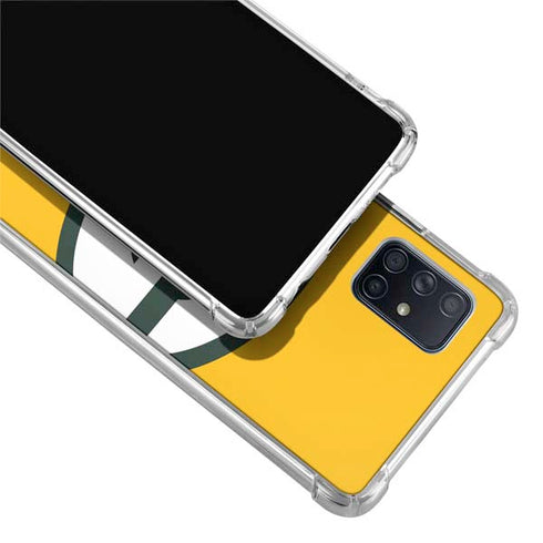 NFL Green Bay Packers Large Logo Galaxy A71 5G Clear Case