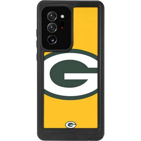 NFL Green Bay Packers Large Logo Galaxy Note20 Ultra 5G Waterproof Case