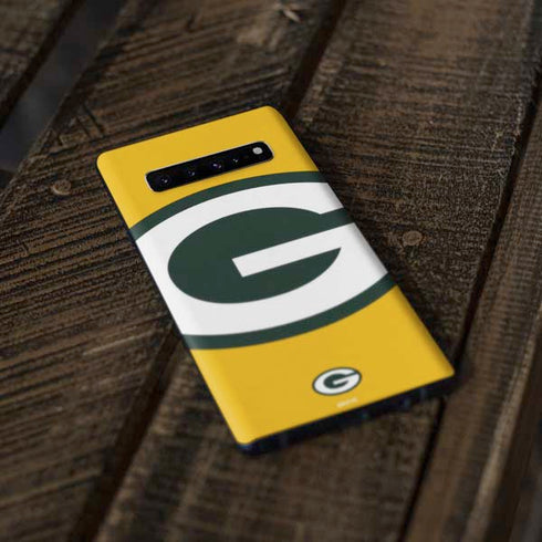NFL Green Bay Packers Large Logo Galaxy S10 Skin