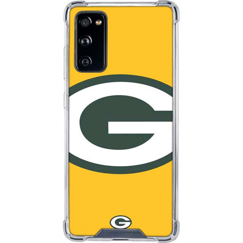 NFL Green Bay Packers Large Logo Galaxy S20 FE Clear Case
