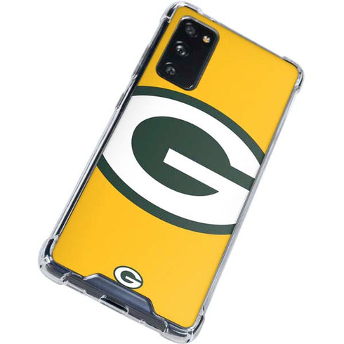 NFL Green Bay Packers Large Logo Galaxy S20 FE Clear Case
