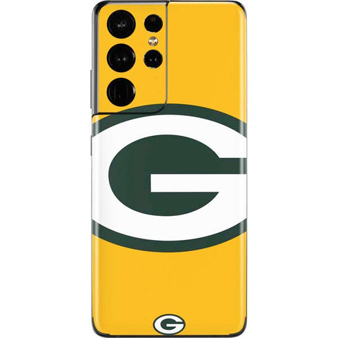 NFL Green Bay Packers Large Logo Galaxy S21 Ultra 5G Skin