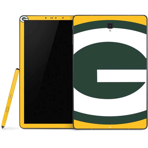 NFL Green Bay Packers Large Logo Samsung Galaxy Tab Skin