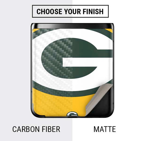 NFL Green Bay Packers Large Logo Galaxy Z Flip Skin