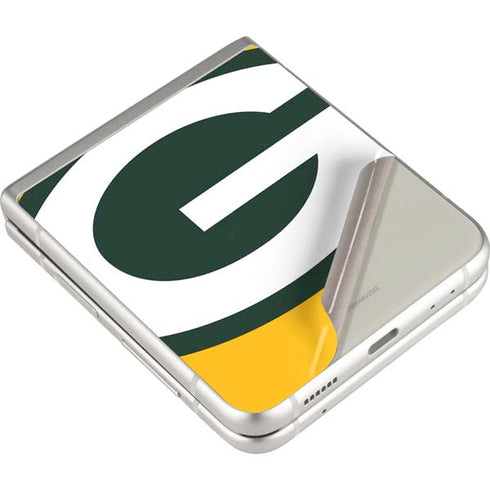 NFL Green Bay Packers Large Logo Galaxy Z Flip3 5G Skin