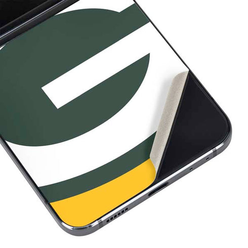 NFL Green Bay Packers Large Logo Galaxy Z Flip5 5G Skin