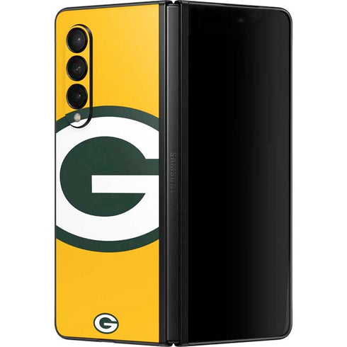 NFL Green Bay Packers Large Logo Galaxy Z Fold3 5G Skin