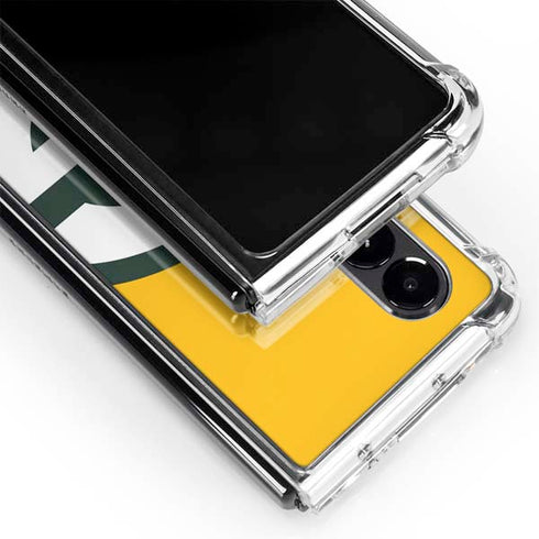 NFL Green Bay Packers Large Logo Galaxy Z Fold4 5G Clear Case