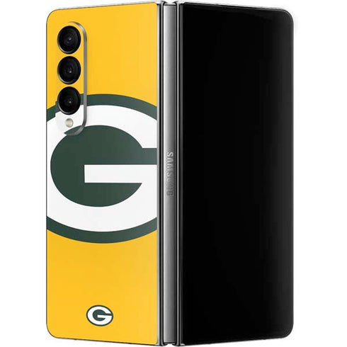 NFL Green Bay Packers Large Logo Galaxy Z Fold4 5G Skin