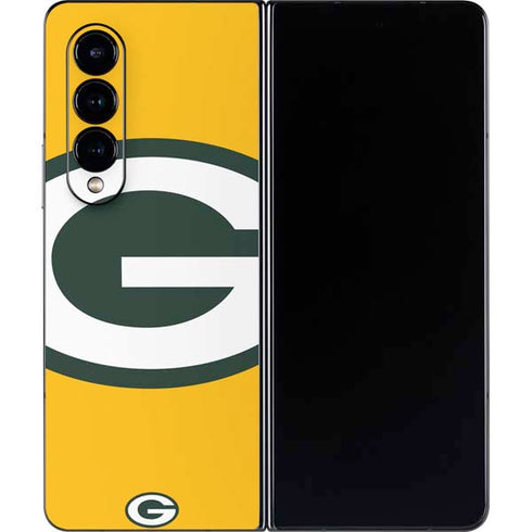 NFL Green Bay Packers Large Logo Galaxy Z Fold4 5G Skin