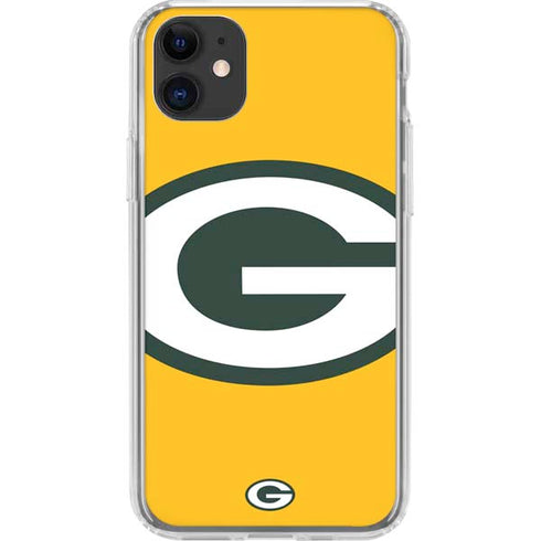 NFL Green Bay Packers Large Logo iPhone 11 Clear Case