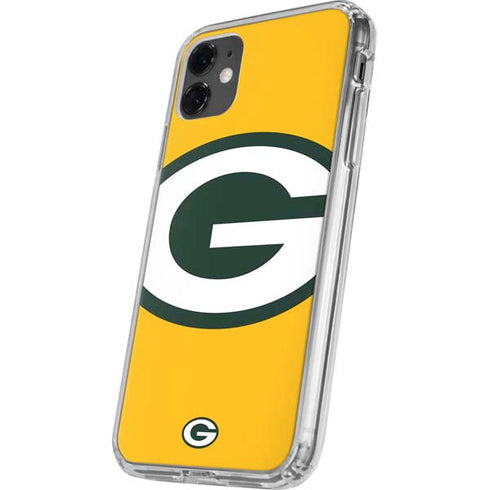 NFL Green Bay Packers Large Logo iPhone 11 Clear Case