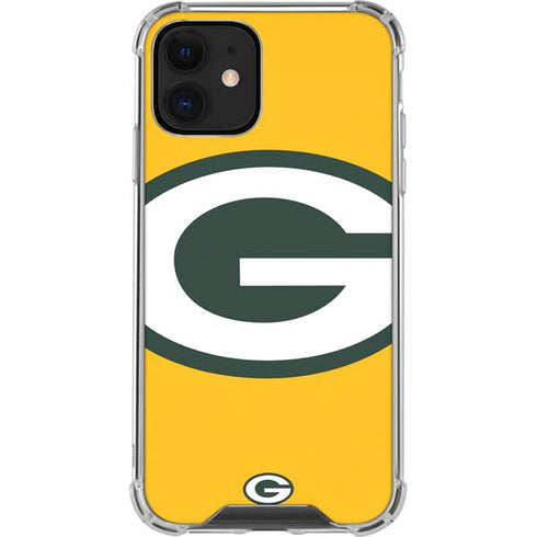 NFL Green Bay Packers Large Logo iPhone 12 Mini Clear Case