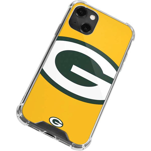 NFL Green Bay Packers Large Logo iPhone 14 Plus Clear Case