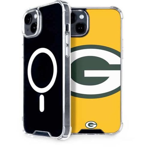 NFL Green Bay Packers Large Logo iPhone 15 Plus MagSafe Case