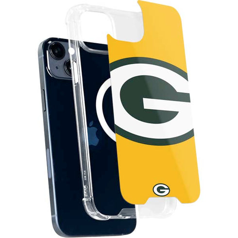 NFL Green Bay Packers Large Logo iPhone 15 Plus MagSafe Case