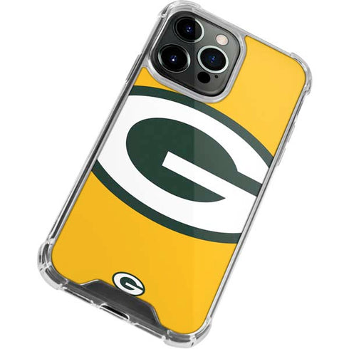 NFL Green Bay Packers Large Logo iPhone 14 Pro Clear Case