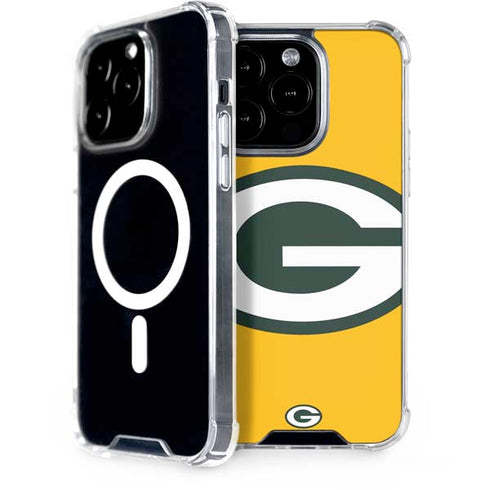 NFL Green Bay Packers Large Logo iPhone 15 Pro MagSafe Case