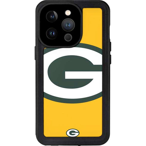 NFL Green Bay Packers Large Logo iPhone 14 Pro Waterproof Case
