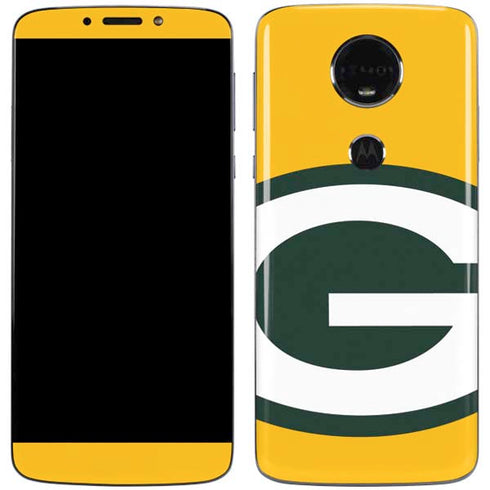 NFL Green Bay Packers Large Logo Moto E5 Plus Skin