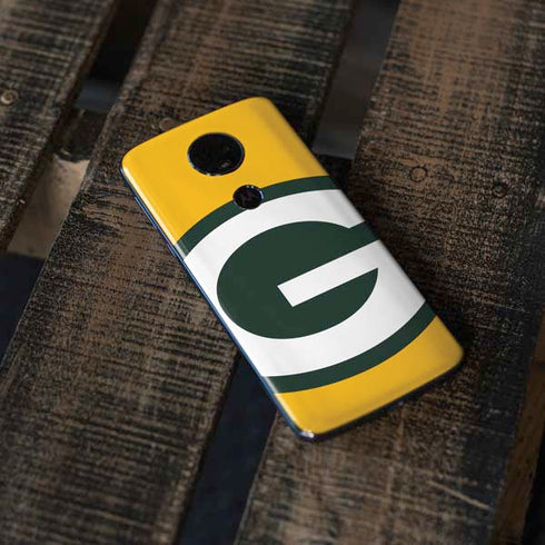 NFL Green Bay Packers Large Logo Moto E5 Plus Skin
