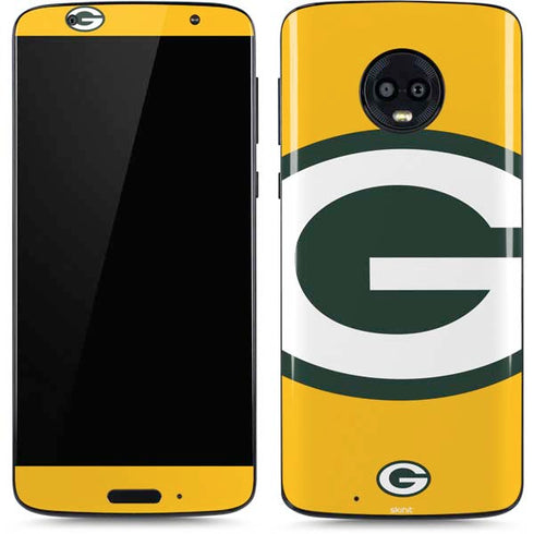 NFL Green Bay Packers Large Logo Moto G6 Skin
