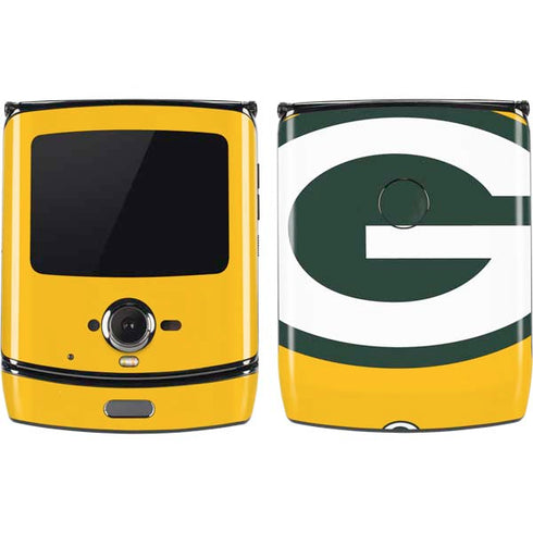 NFL Green Bay Packers Large Logo Motorola RAZR Skin